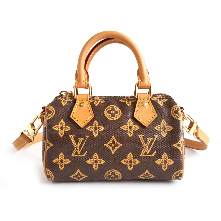 Louis Vuitton LV路易威登M27610老花130周年限定款Nano Speedy单肩包女士 - 全新