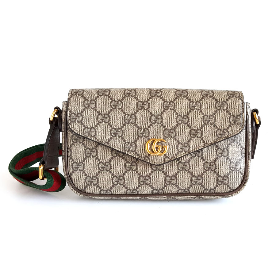 Gucci Gucci古驰764961老花Ophidia信封woc包单肩斜挎包女士 - 95新
