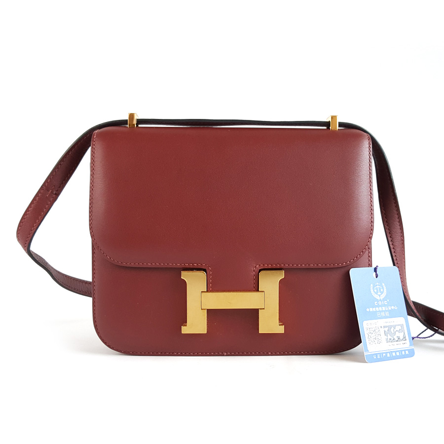 Hermes Hermes爱马仕红色金扣康康19单肩包女士 - 95新