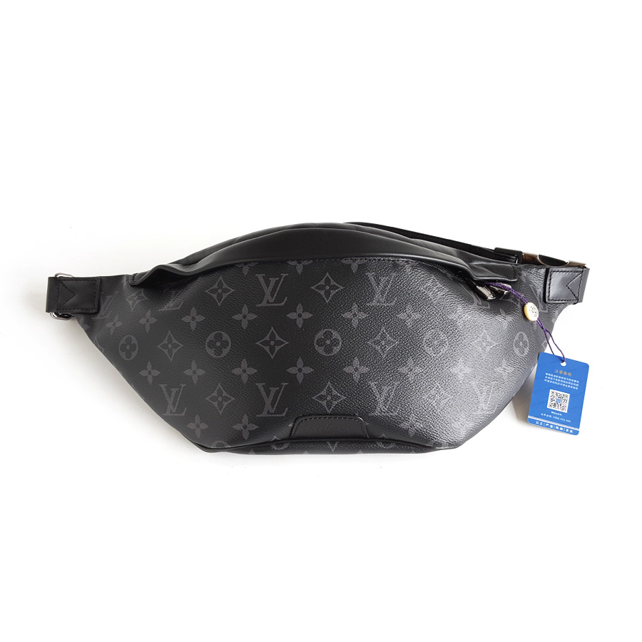 Louis Vuitton LV路易威登M44336黑老花DISCOVERY胸包斜挎包男士 - 95新
