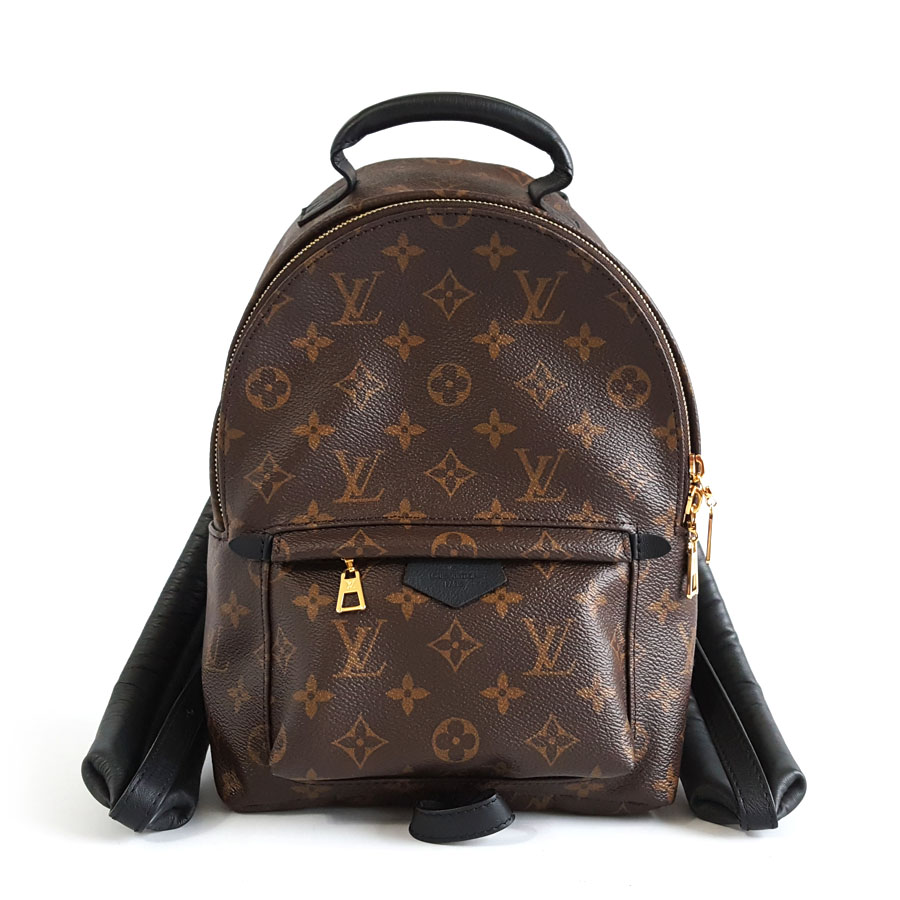 Louis Vuitton LV路易威登M44871小号老花新款龅牙PALM SPRINGS双肩包女士 - 95新
