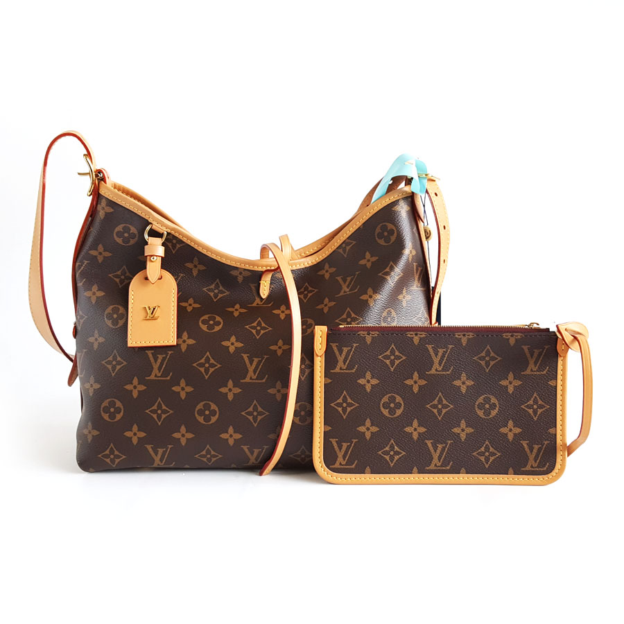 Louis Vuitton LV路易威登M46203小号棕色老花carryall单肩斜挎包女士 - 95新