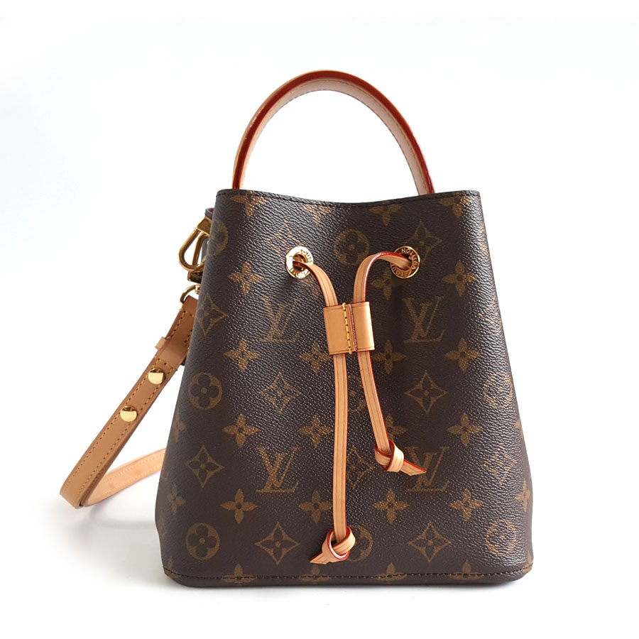 Louis Vuitton LV路易威登M46581老花Neonoe BB小水桶韩国桶包单肩包女士 - 95新