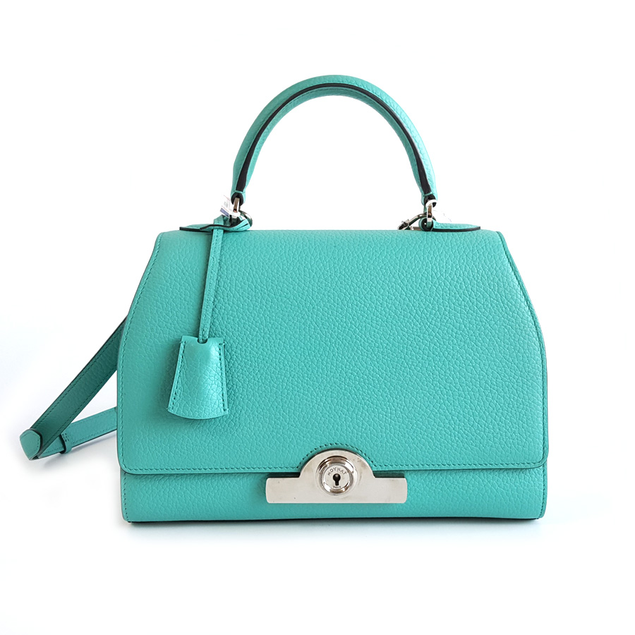 Moynat MOYNAT莫奈Rejane 中号湖蓝色银扣Rejane 26手提单肩包女士 - 95新