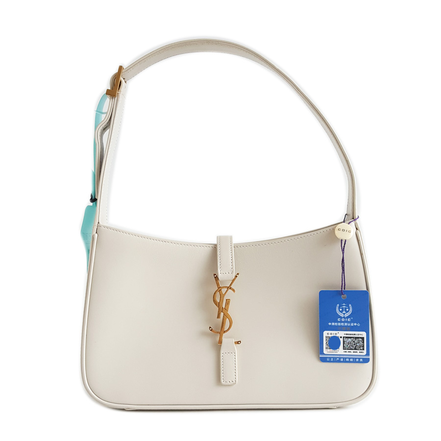 YSL YSL圣罗兰657228白色LE5A7 HOBO腋下包单肩包女士 - 95新