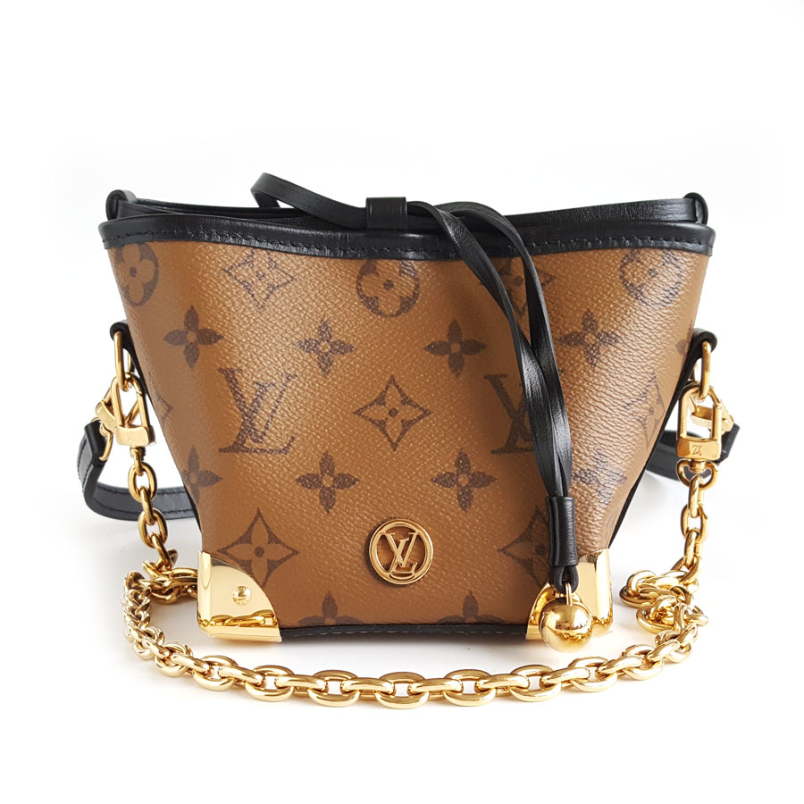 Louis Vuitton LV路易威登M82885老花新款焦糖烧麦noe purse单肩斜挎包女士 - 98新