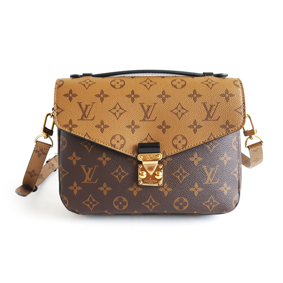 Louis Vuitton LV路易威登POCHETTE METIS手袋M44876老花metis拼色邮差包单肩包女士 - 98新