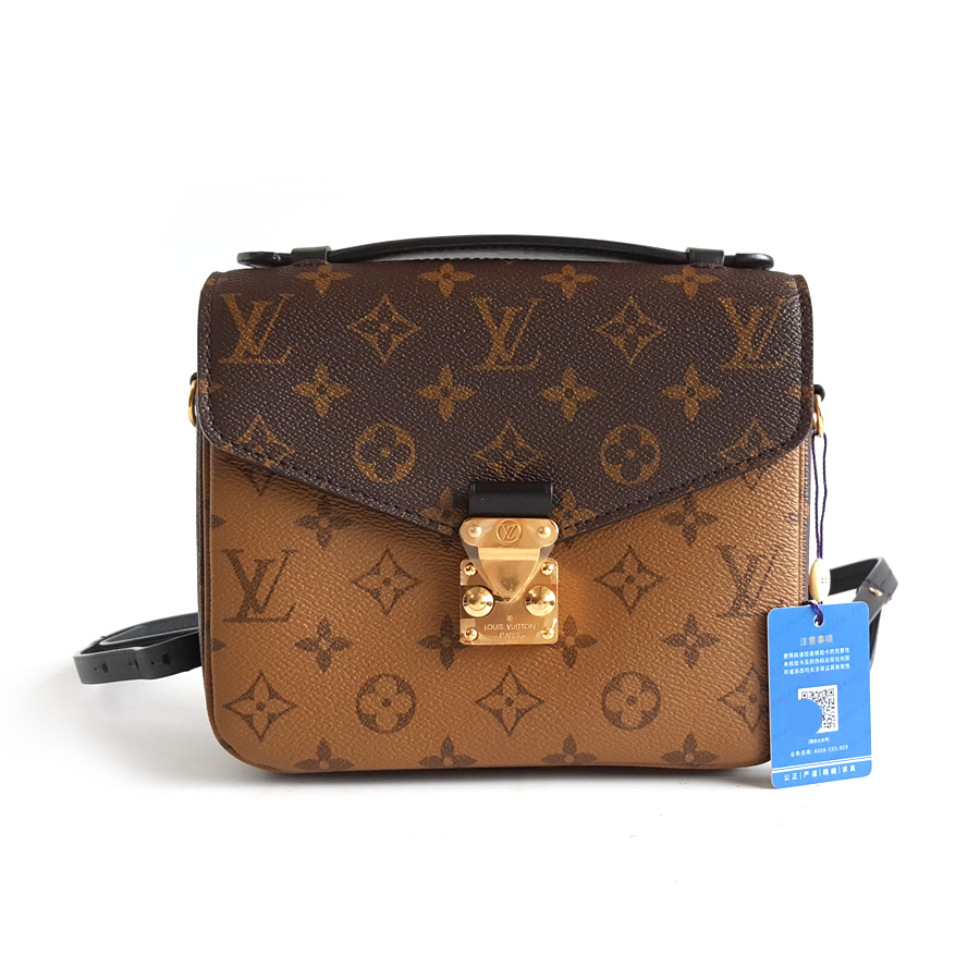 Louis Vuitton LV路易威登POCHETTE METIS BACKPACK 手袋M11941拼色老花METIS邮差双肩包女士 - 98新