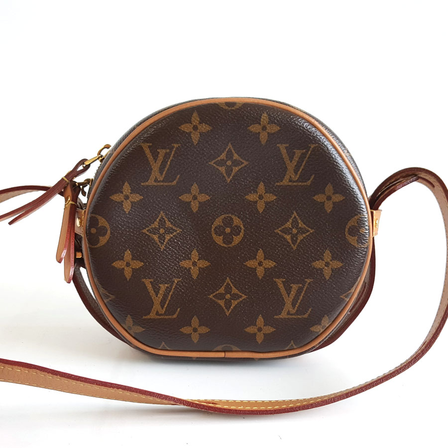 Louis Vuitton LV路易威登BOITE CHAPEAU SOUPLE手袋M45578小号老花软圆饼单肩斜挎包女士 - 95新